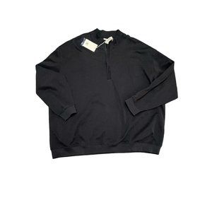 Mens Cutter & Buck 1/4 Quarter Zip Pullover Sweater Navy Blue Cotton 4XB 4TG